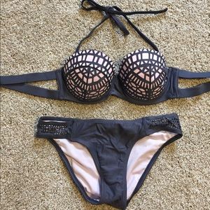 Purple/indigo and pink Bikini! Size XS